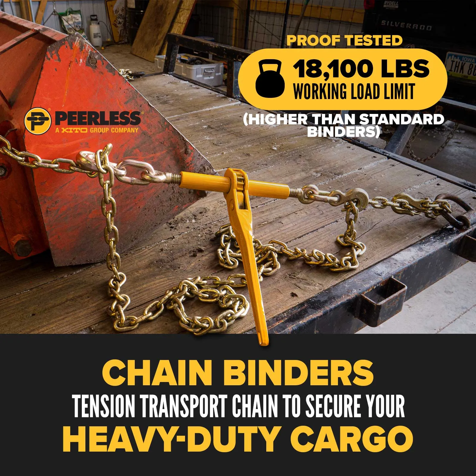 1/2" - 5/8" Peerless Ratchet Binder Plus Chain Binder