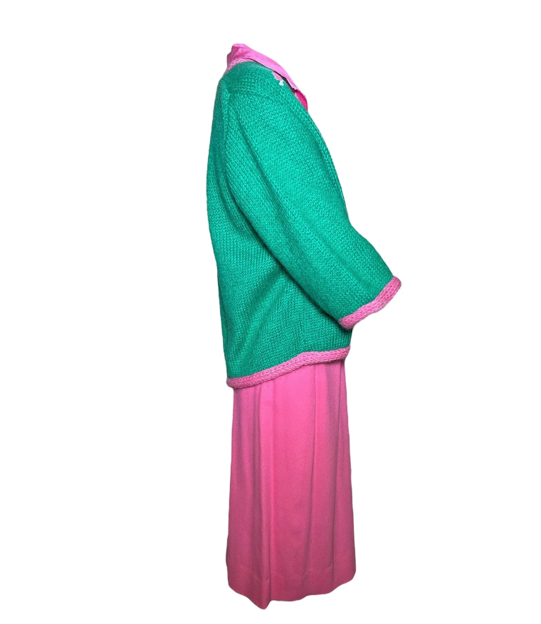 1950s Lee Herman 3-Piece Novelty Golf Ensemble Outfit with Knit Sweater