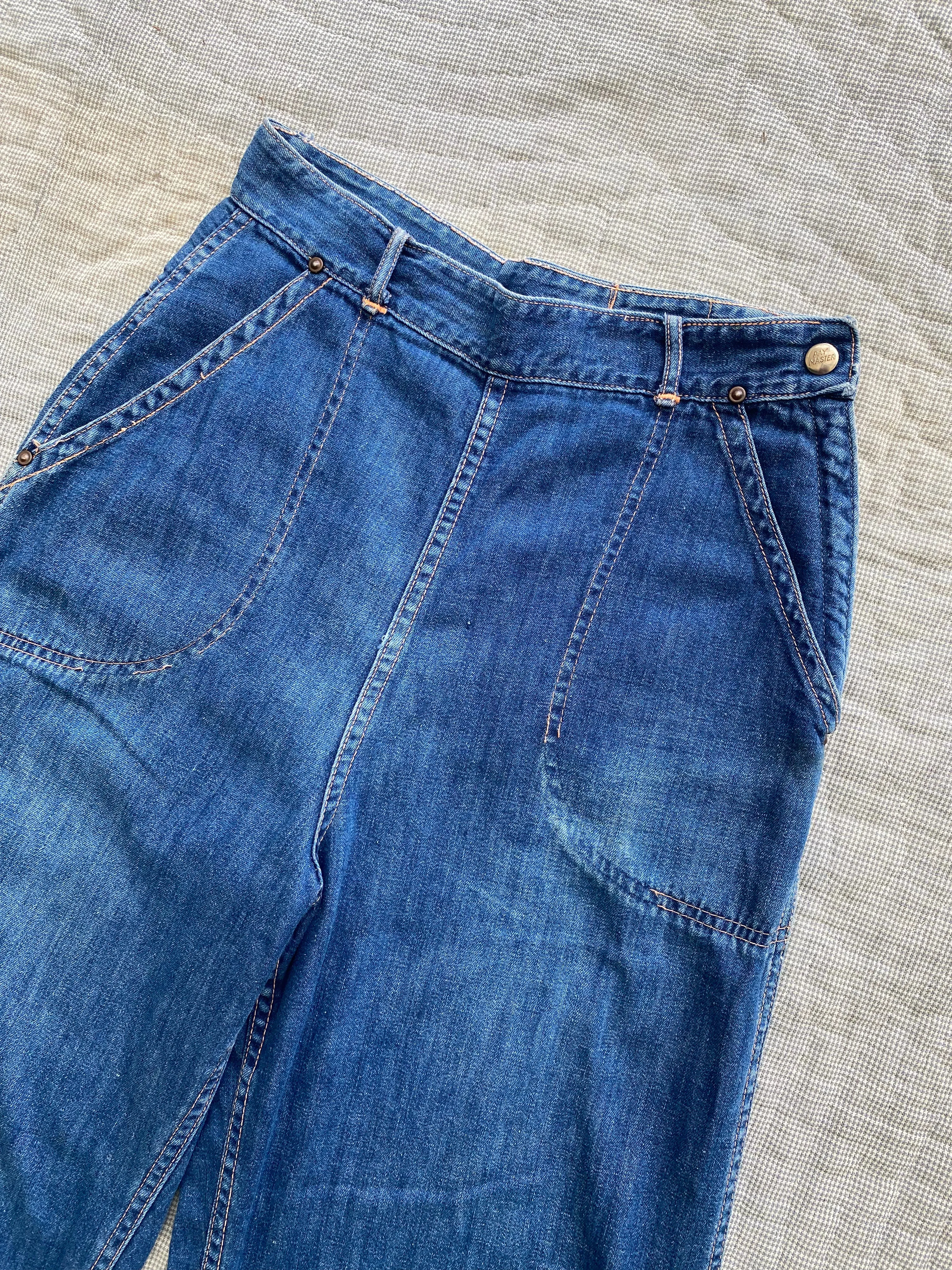 1950s Pay Master side zip jeans