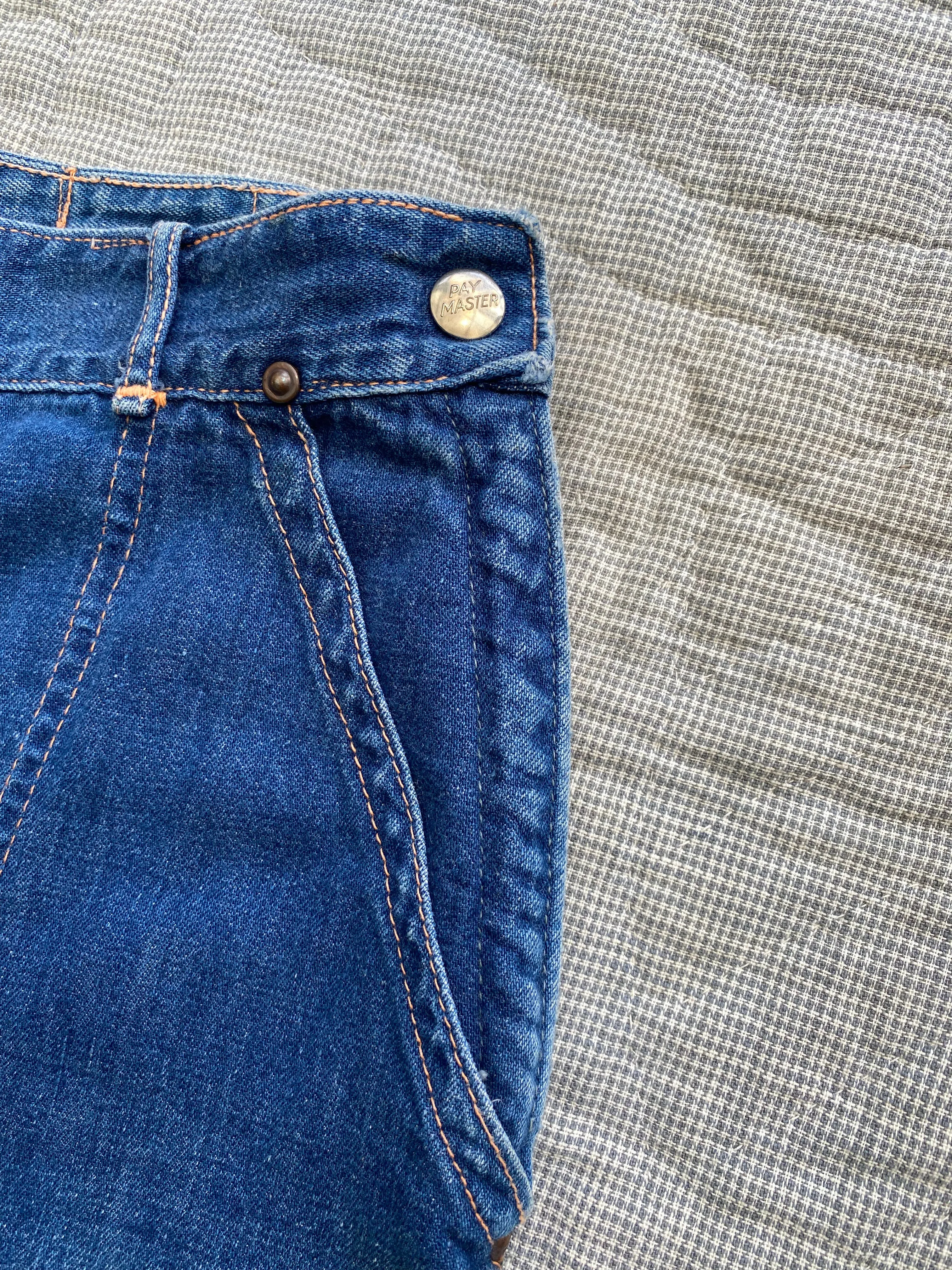 1950s Pay Master side zip jeans