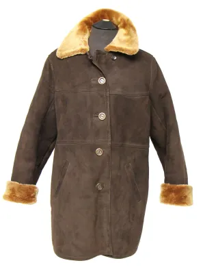 1960s Vintage Soft Brown Sheepskin Coat