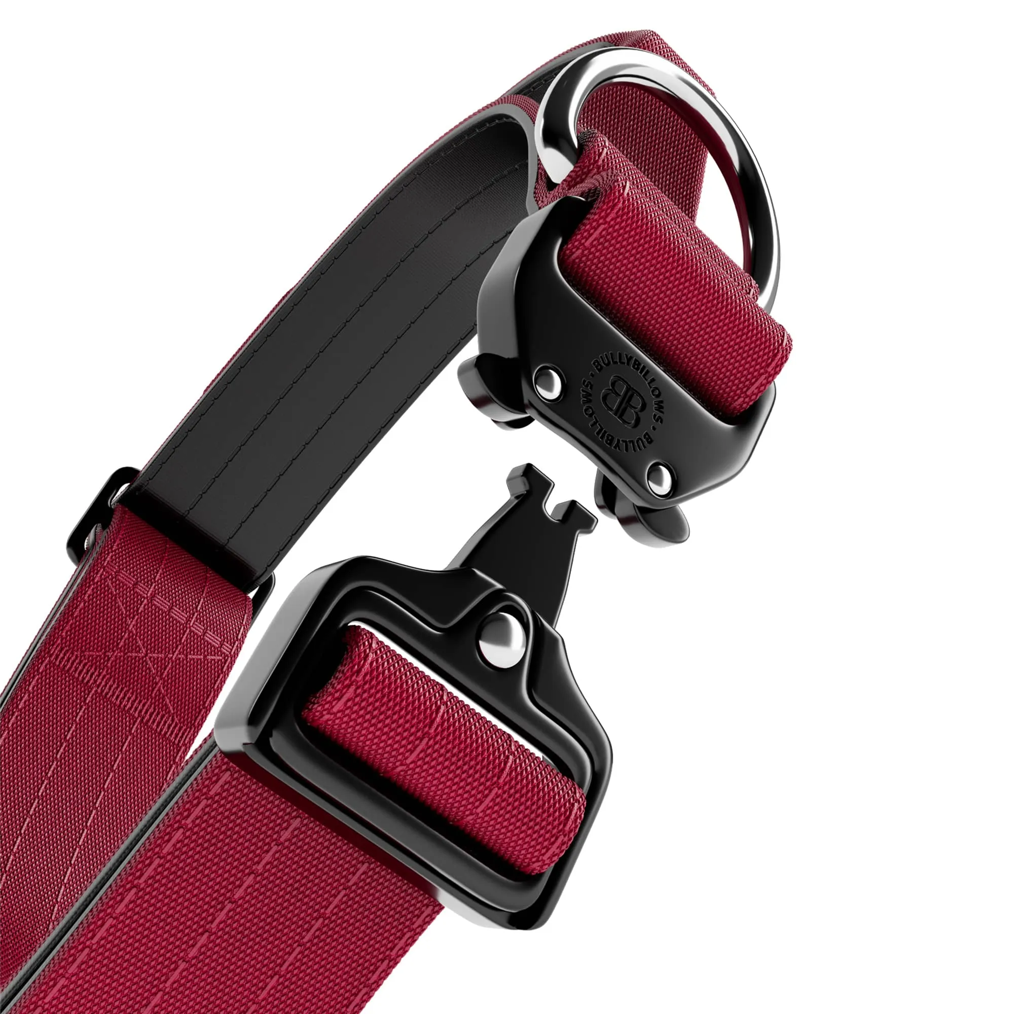 4cm Combat® Collar | Handle & Rated Clip - Burgundy