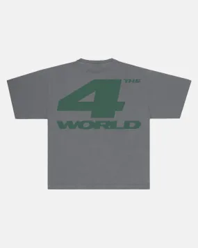 4THE WORLD TEE DARK GREY