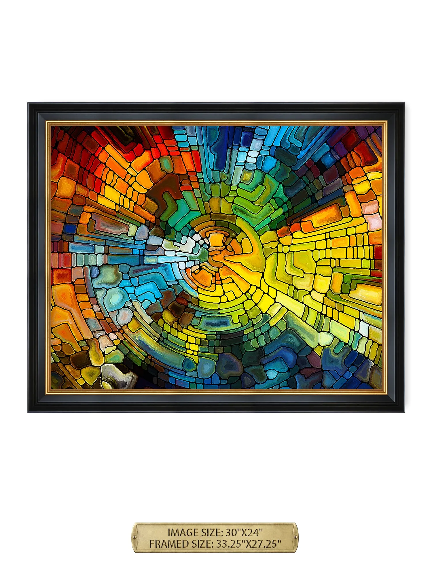 Abstract Art (Stained Glass Pattern).