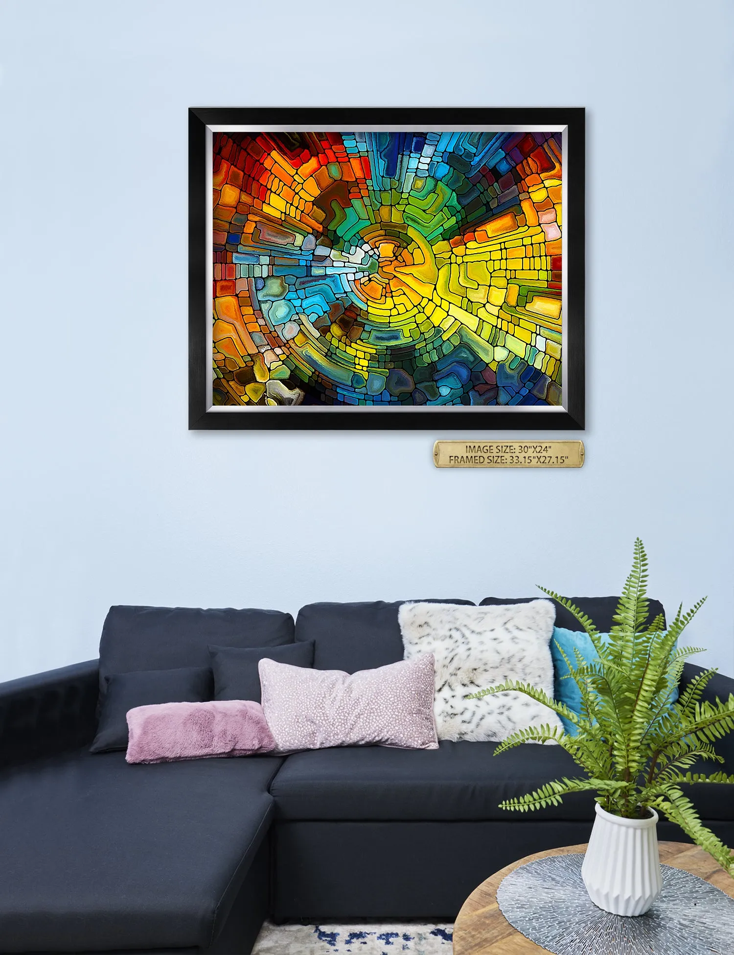 Abstract Art (Stained Glass Pattern).