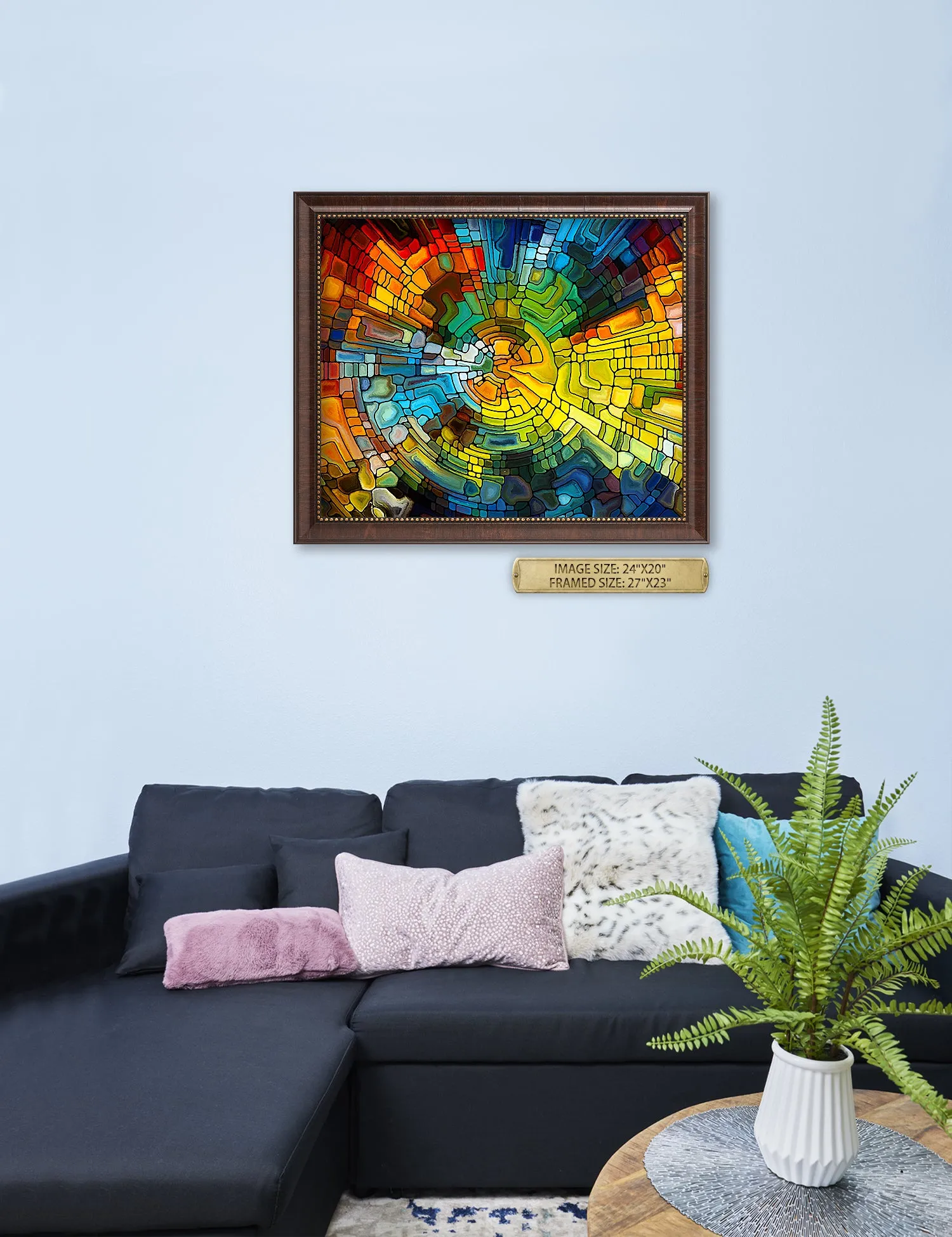 Abstract Art (Stained Glass Pattern).