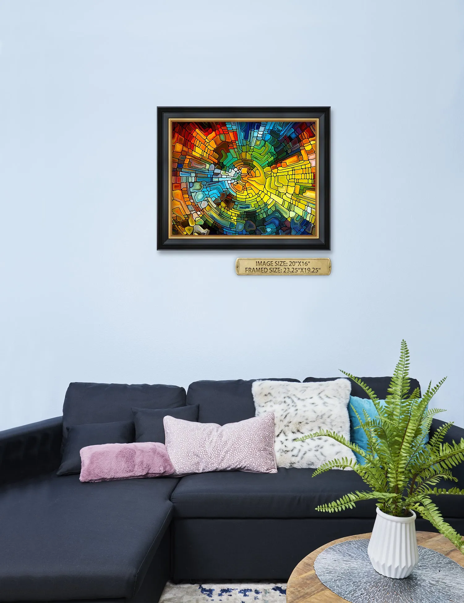 Abstract Art (Stained Glass Pattern).