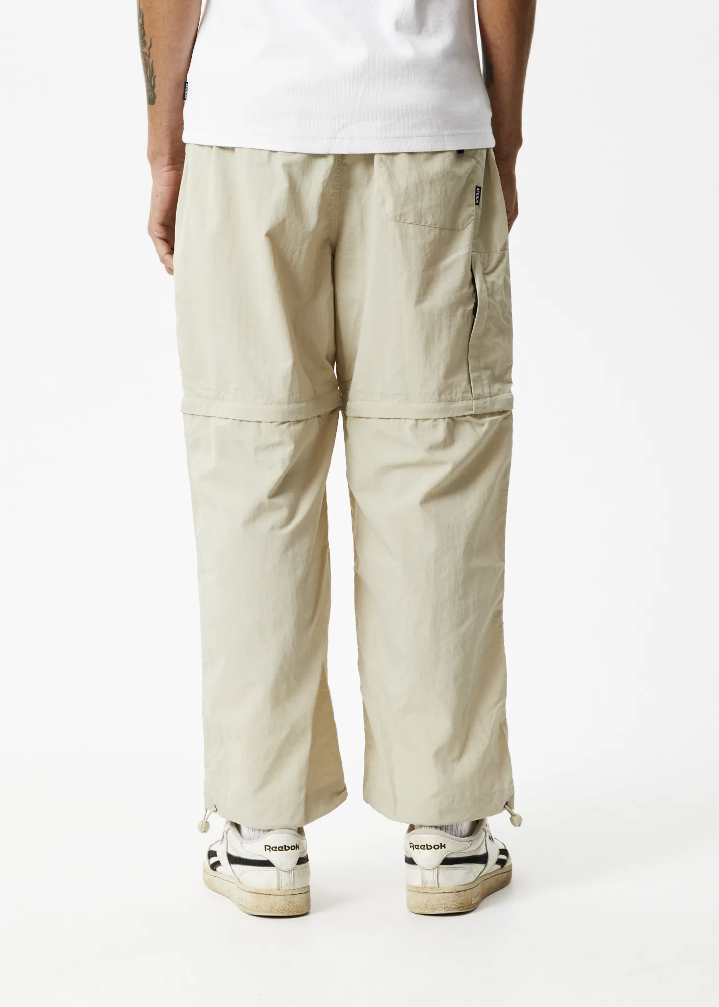 AFENDS Mens Antimatter - Zip Off Spray Pants - Cement