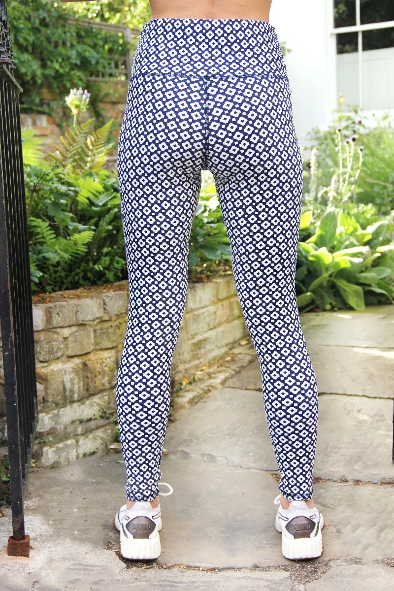 Alice Geometric Print -  Yoga Leggings