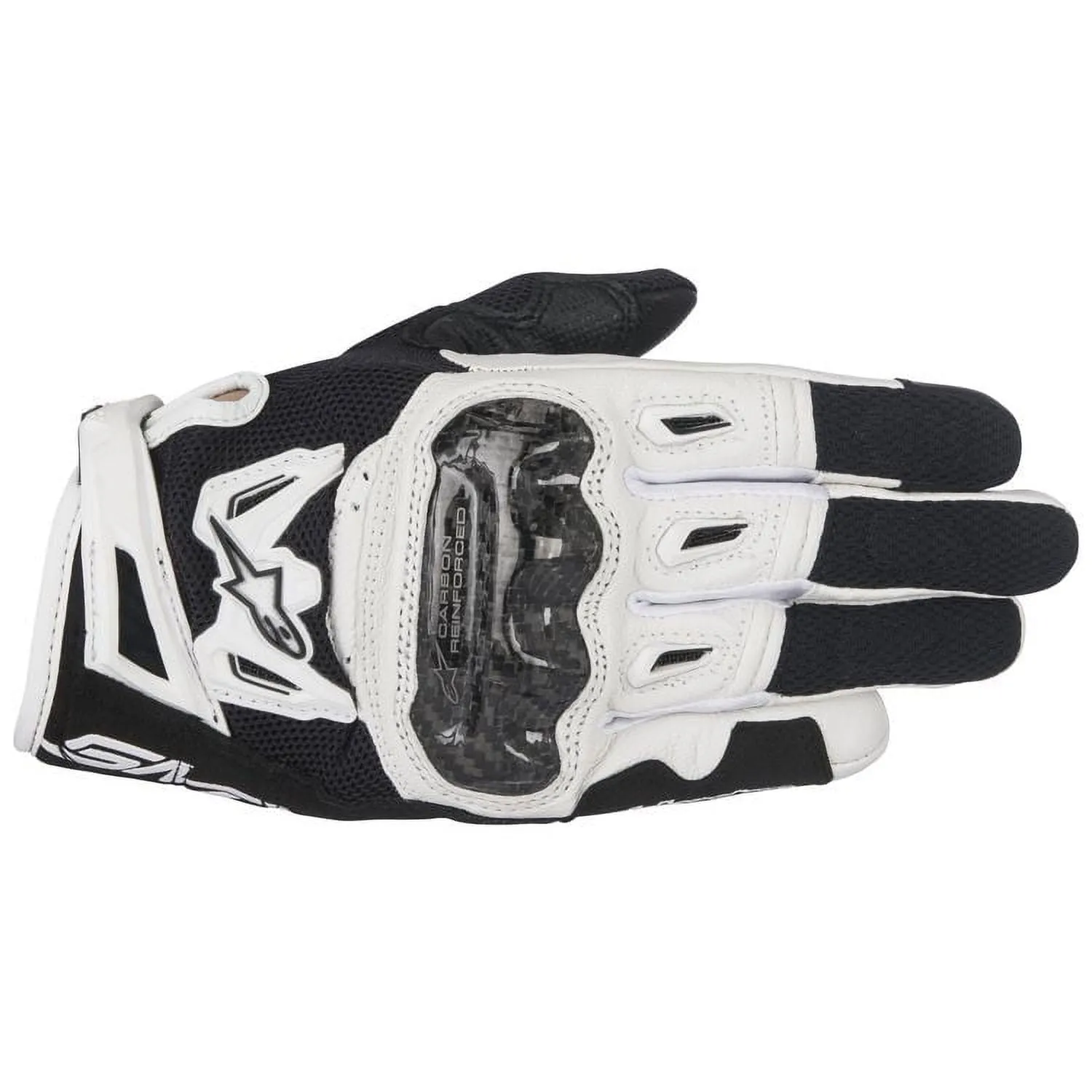 Alpinestars Women’s Stella SMX-2 Air Carbon v2 Black and White Gloves