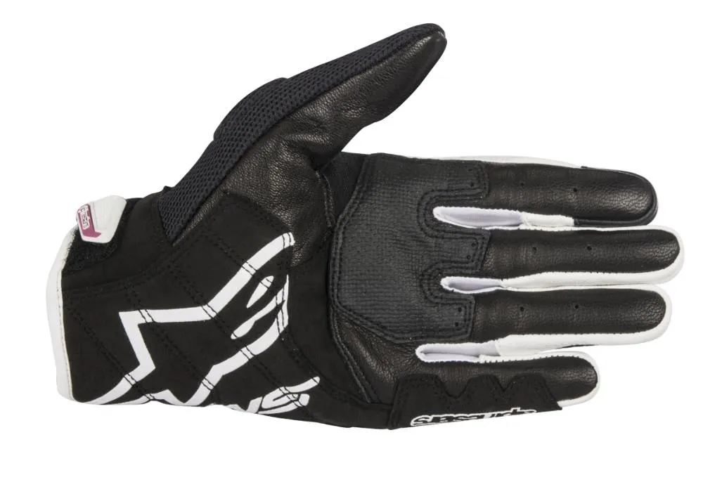 Alpinestars Women’s Stella SMX-2 Air Carbon v2 Black, White and Fuchsia Gloves