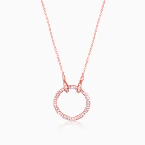 Anushka Sharma Rose Gold Forever Valentine Pendant with Link Chain