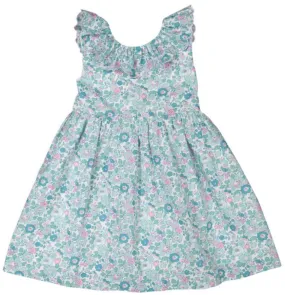 Aqua Floral Betsy Dress