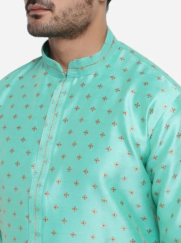 Aqua Green Kurta Set | Azania