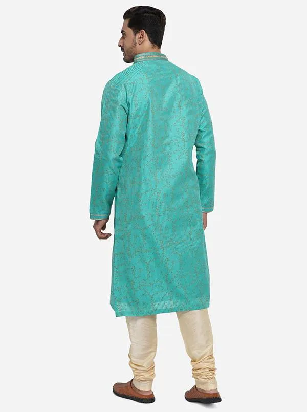 Aqua Green Kurta Set | Azania