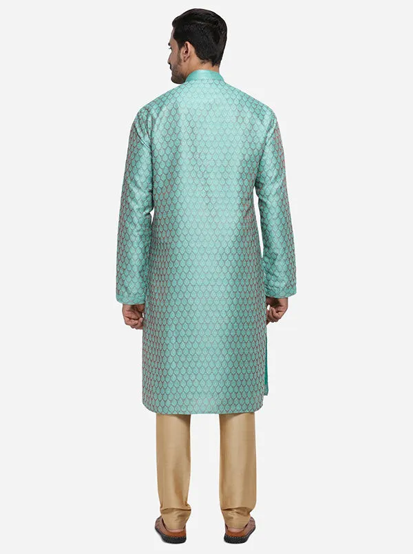 Aqua Green Kurta Set | Azania