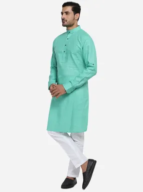 Aqua Green Kurta Set | Azania