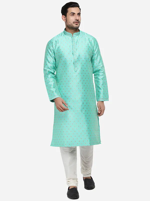 Aqua Green Kurta Set | Azania