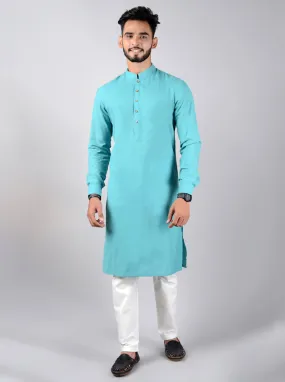 Aqua Green Kurta Set | JadeBlue