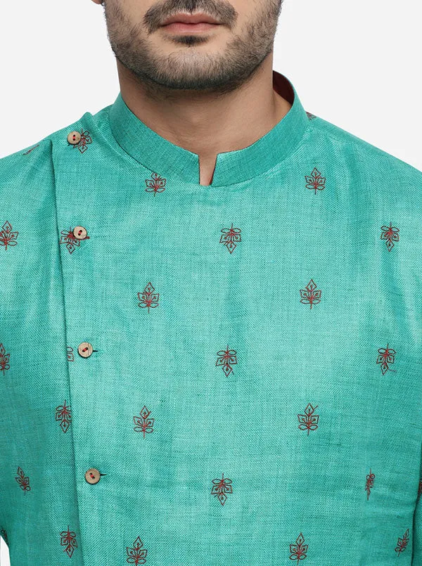 Aqua Green Kurta Set | TULA