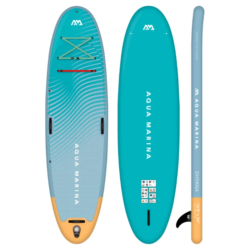 Aqua Marina 10’8” Dhyana 2023 Fitness Inflatable Paddle Board SUP