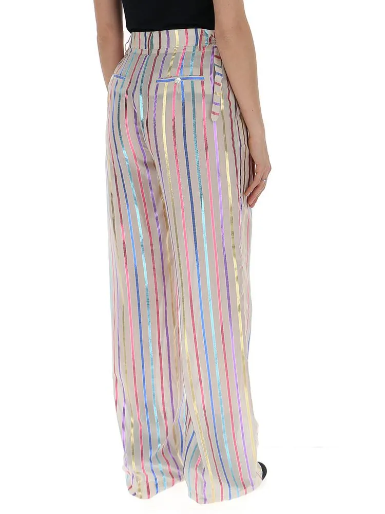 Attico Striped Flared Pants