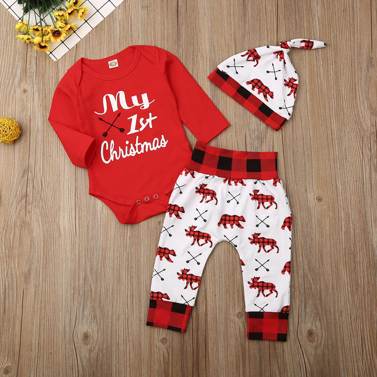 Baby Boy Lovely Letter Romper Set