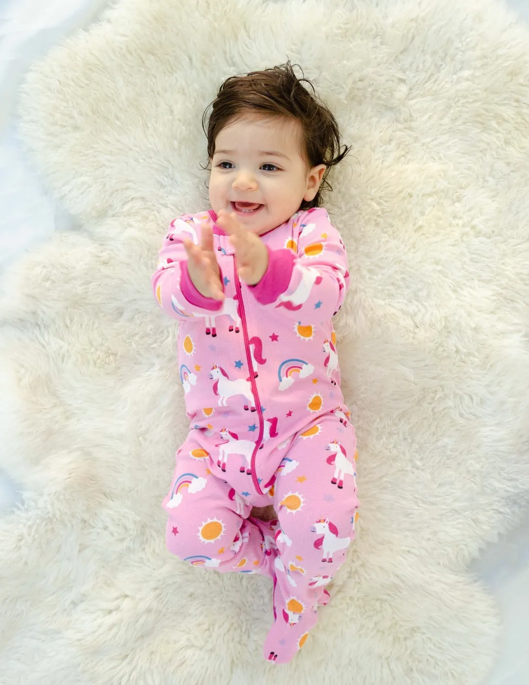 Baby Footed Horse & Unicorn Pajamas