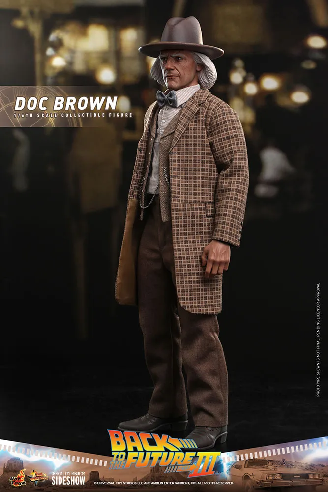 back to the future 3: doc brown 1:6 scale figure  figurines  movies  figure