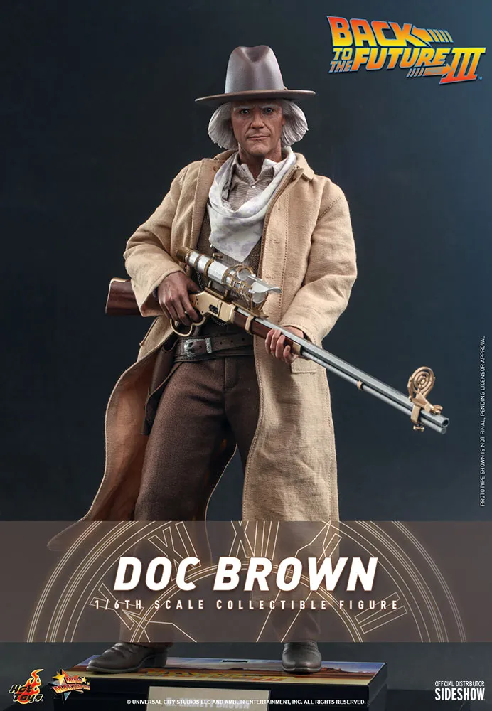 back to the future 3: doc brown 1:6 scale figure  figurines  movies  figure