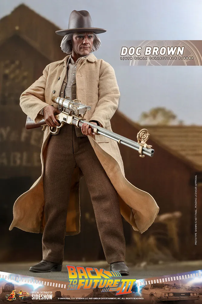 back to the future 3: doc brown 1:6 scale figure  figurines  movies  figure