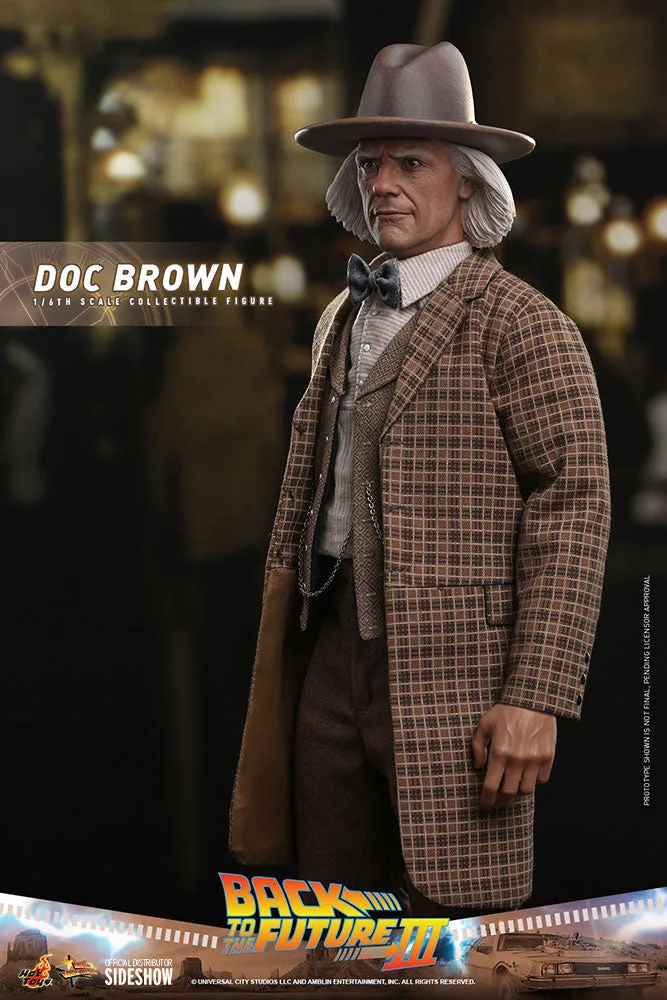 back to the future 3: doc brown 1:6 scale figure  figurines  movies  figure