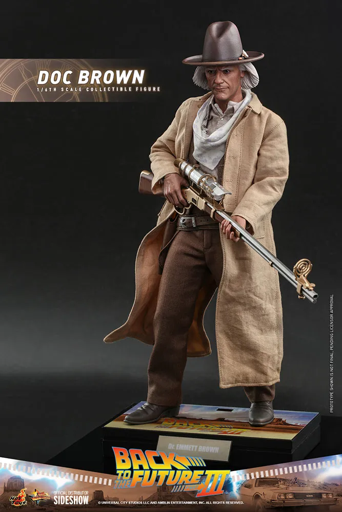 back to the future 3: doc brown 1:6 scale figure  figurines  movies  figure