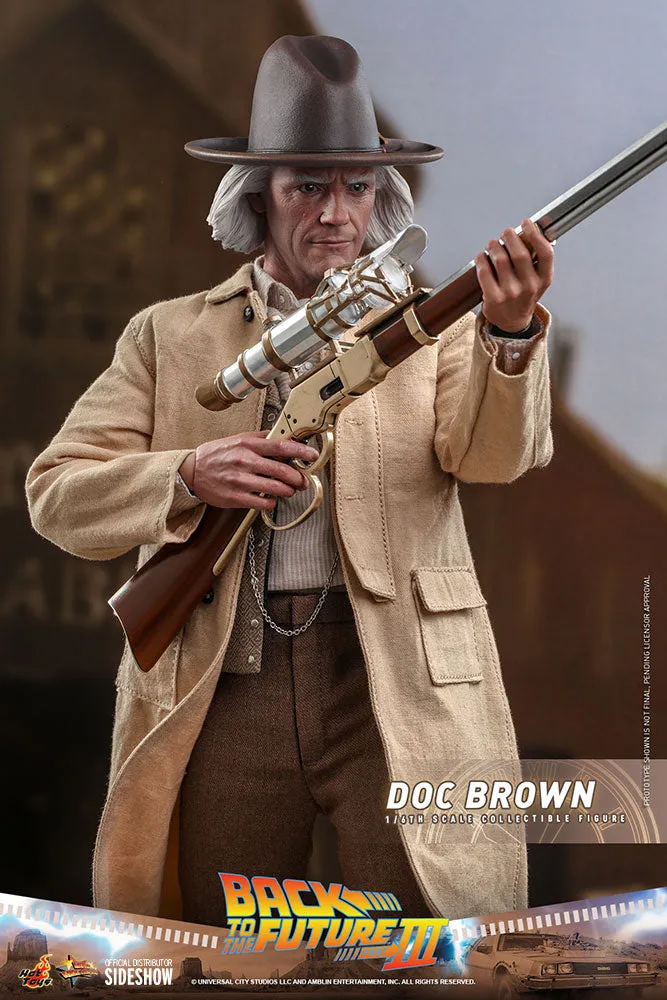 back to the future 3: doc brown 1:6 scale figure  figurines  movies  figure