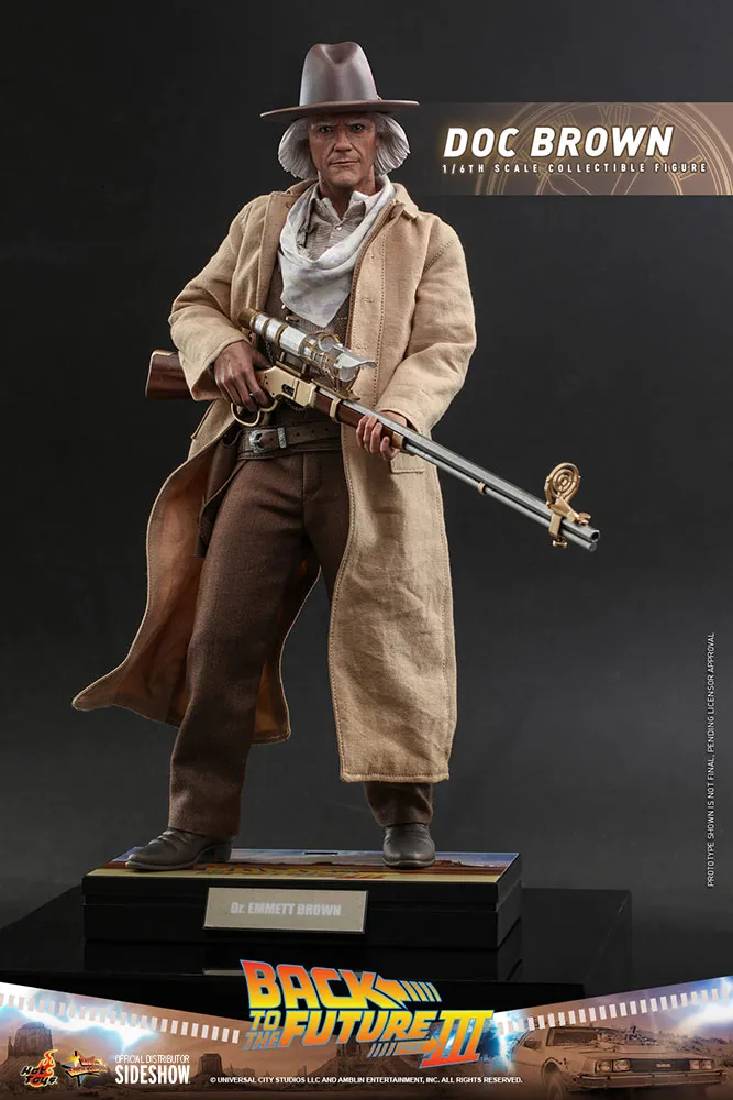 back to the future 3: doc brown 1:6 scale figure  figurines  movies  figure