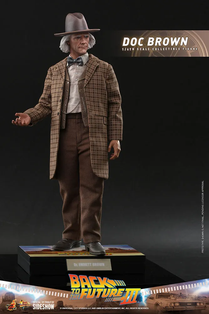 back to the future 3: doc brown 1:6 scale figure  figurines  movies  figure