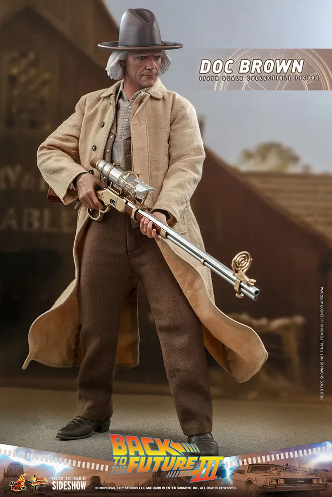 back to the future 3: doc brown 1:6 scale figure  figurines  movies  figure