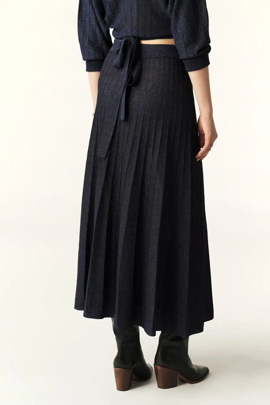 Bash Paris Brycey Skirt in Navy