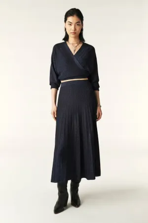 Bash Paris Brycey Skirt in Navy