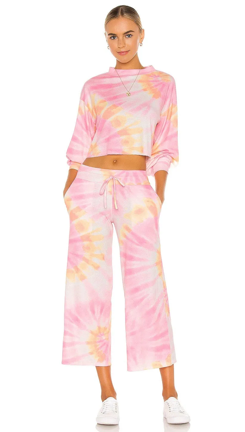 Beach Riot Hailey Pants Sunrise Tie Dye