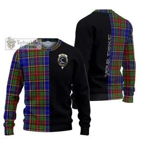 Beattie Tartan Ugly Sweater with Family Crest and Half Of Me Style