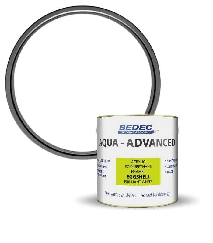 Bedec Aqua Advanced Paint Eggshell - Brilliant White