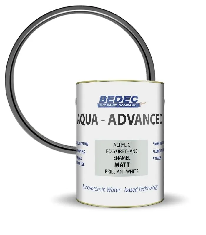 Bedec Aqua Advanced Paint Matt - Brilliant White