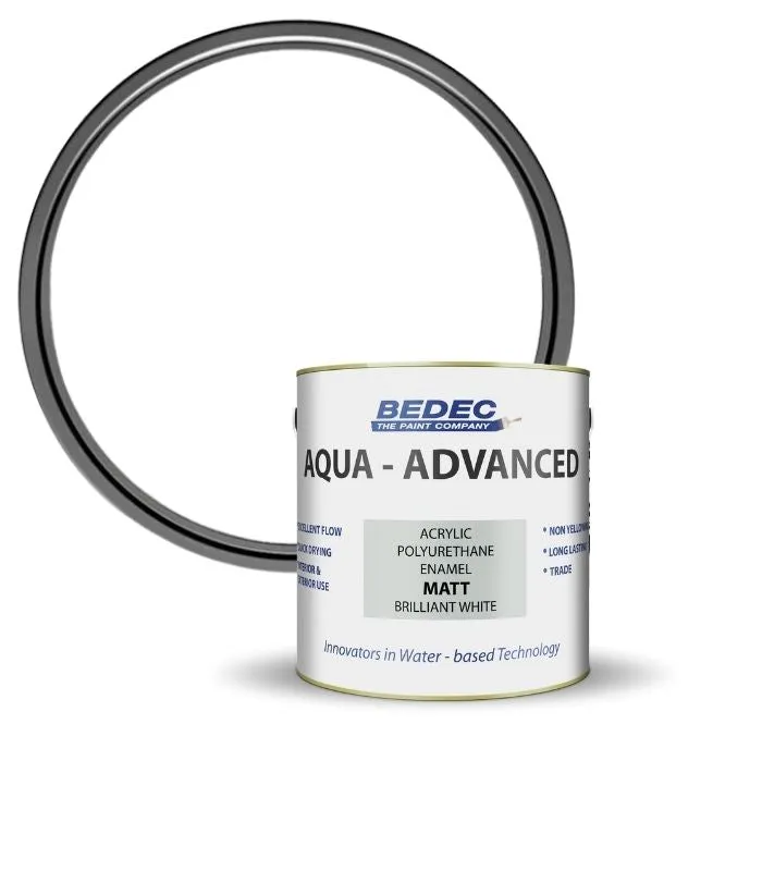 Bedec Aqua Advanced Paint Matt - Brilliant White