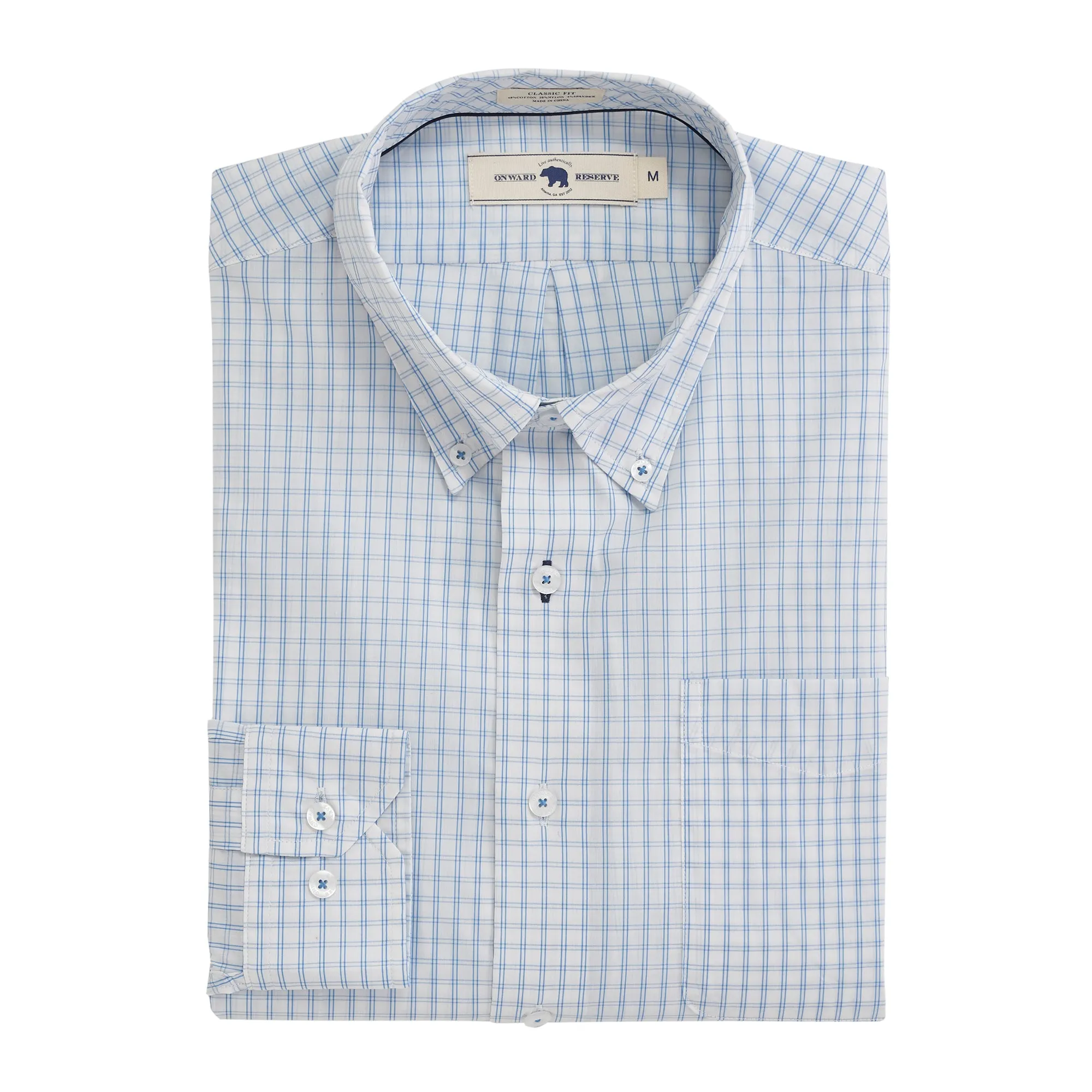 Bell Classic Fit Quad Button Down