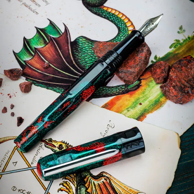 Benu Talisman Fountain Pen - Dragon's Blood