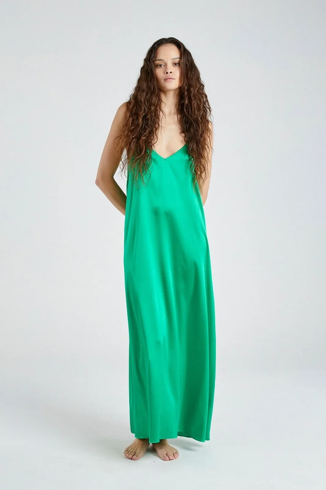   Beryll Julie Silk Maxi Dress | Cactus