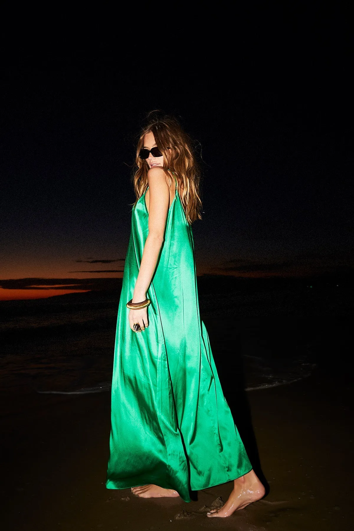   Beryll Julie Silk Maxi Dress | Cactus