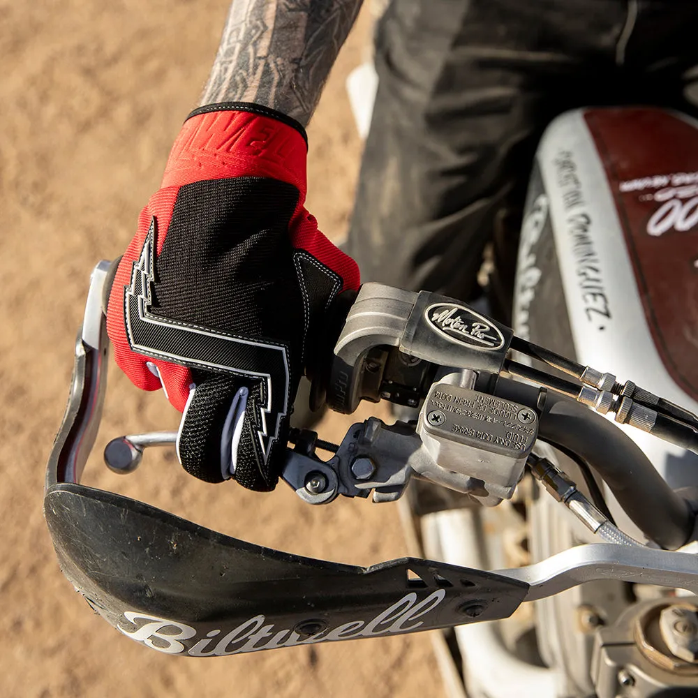 BILTWELL BAJA TEXTILE GLOVE [RED]