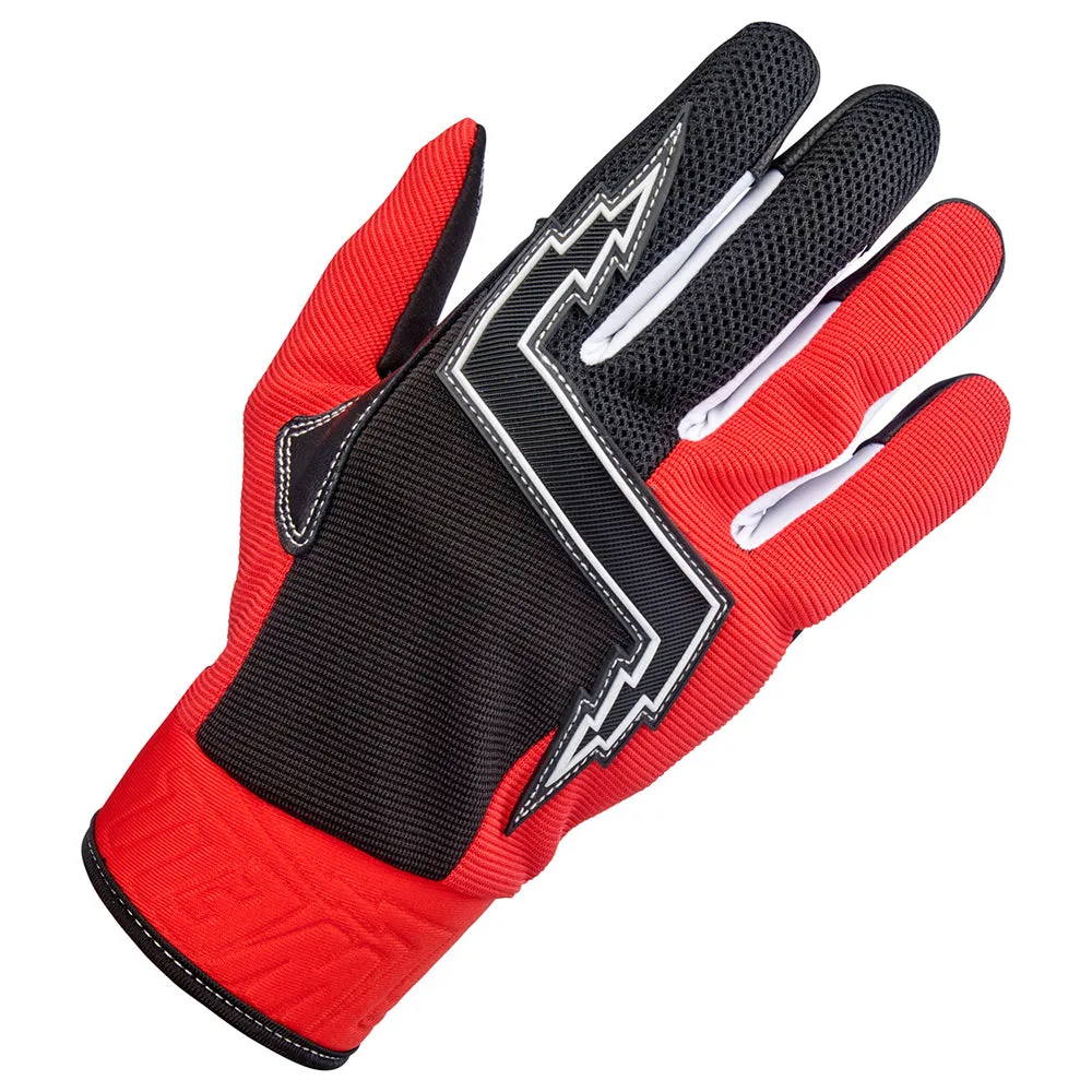 BILTWELL BAJA TEXTILE GLOVE [RED]